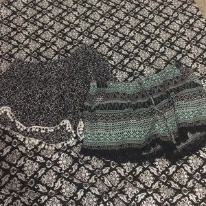 Shorts. No boundaries medium. Black and white